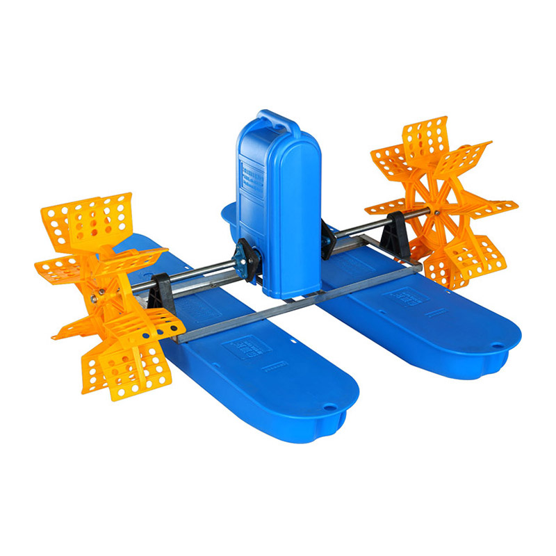 Tweebladige waterradbeluchter met vier sleutels
